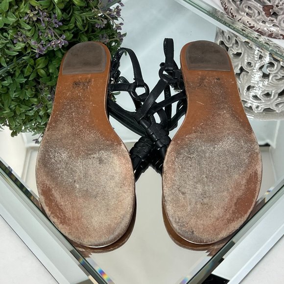 Coach Sawyer Leather Slingback Sandals - Picture 9 of 9